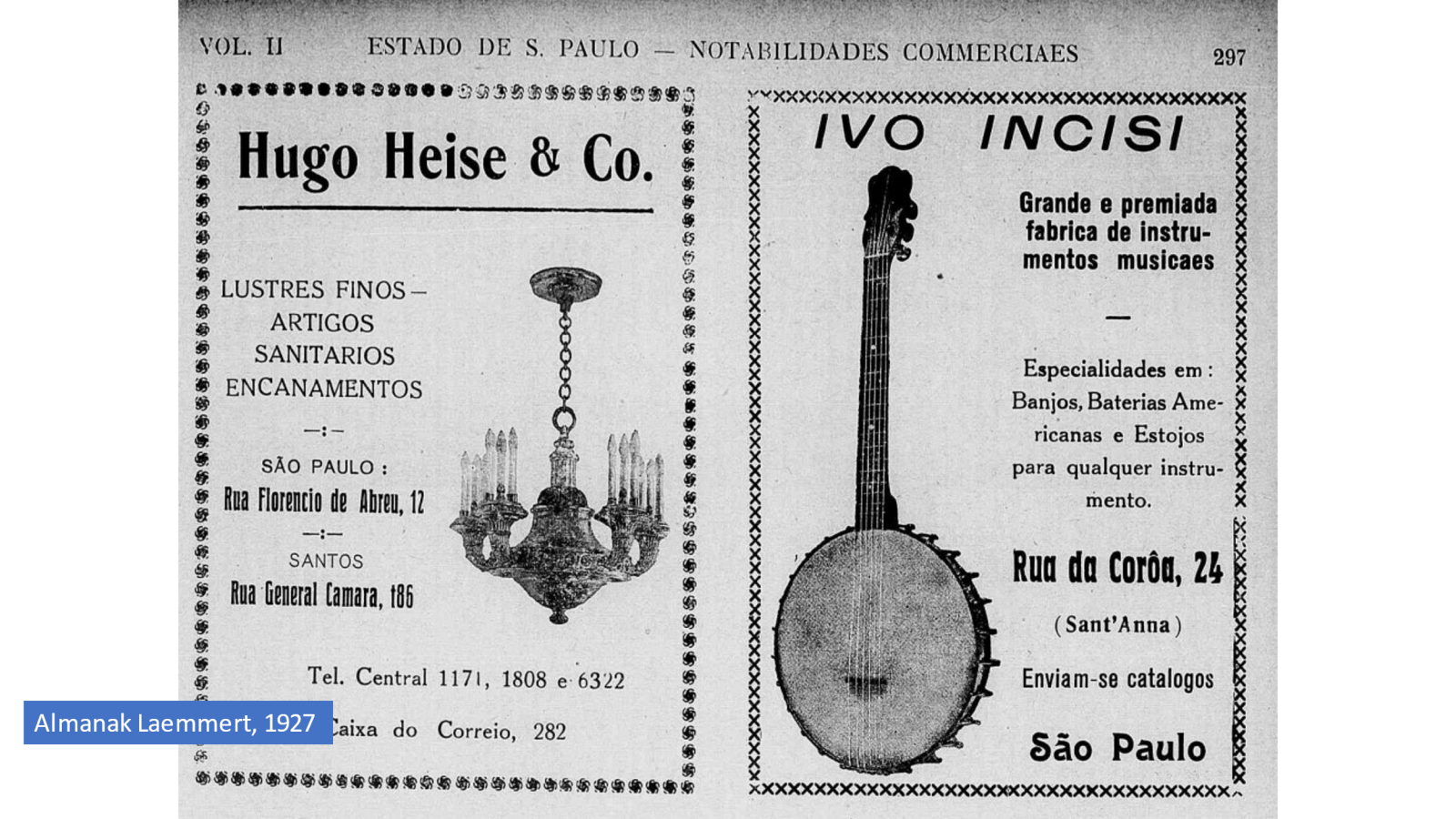 Ivo Incisi, luthier italien ayant vécu au Brésil au début du XXe siècle